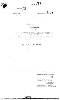 NYS Bill and Veto Jackets: 2003, Chapter 593