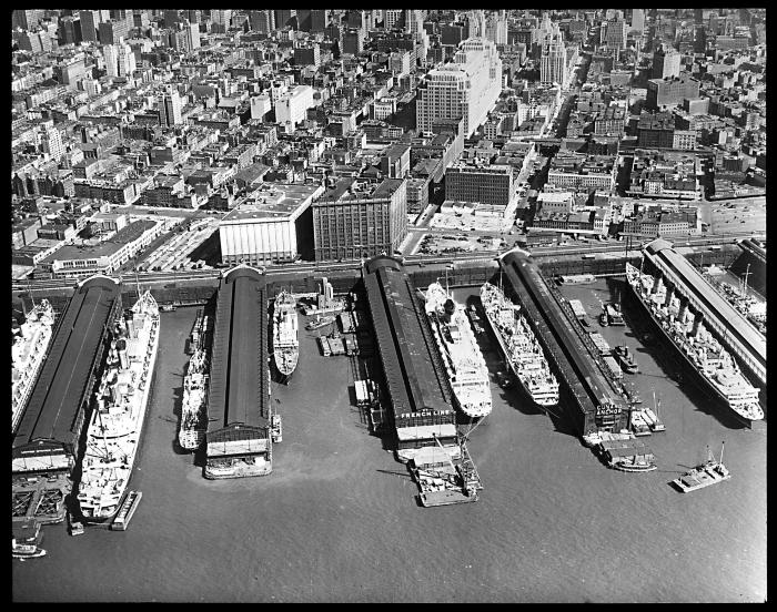 Aerial View over West 14th Street District in New York City