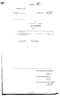 NYS Bill and Veto Jackets: 2003, Chapter 75