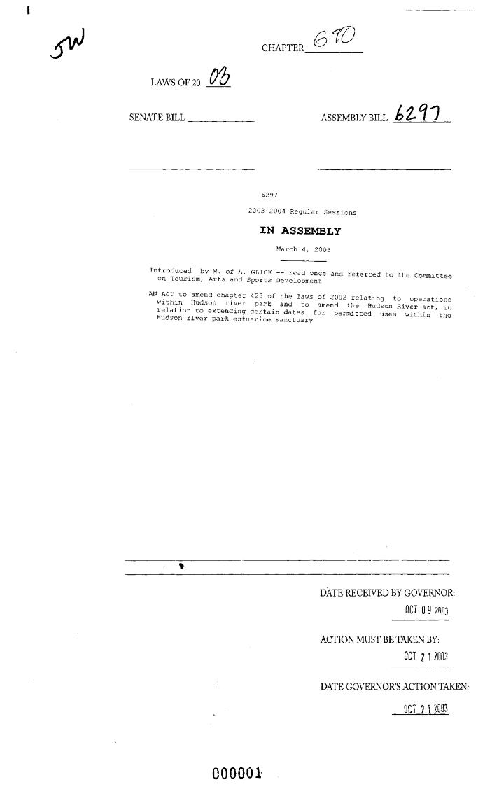 NYS Bill and Veto Jackets: 2003, Chapter 690