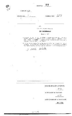 NYS Bill and Veto Jackets: 2003, Chapter 77