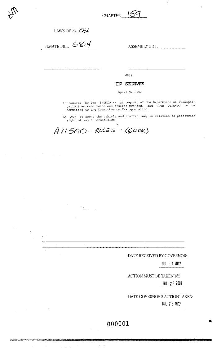 NYS Bill and Veto Jackets: 2002, Chapter 159