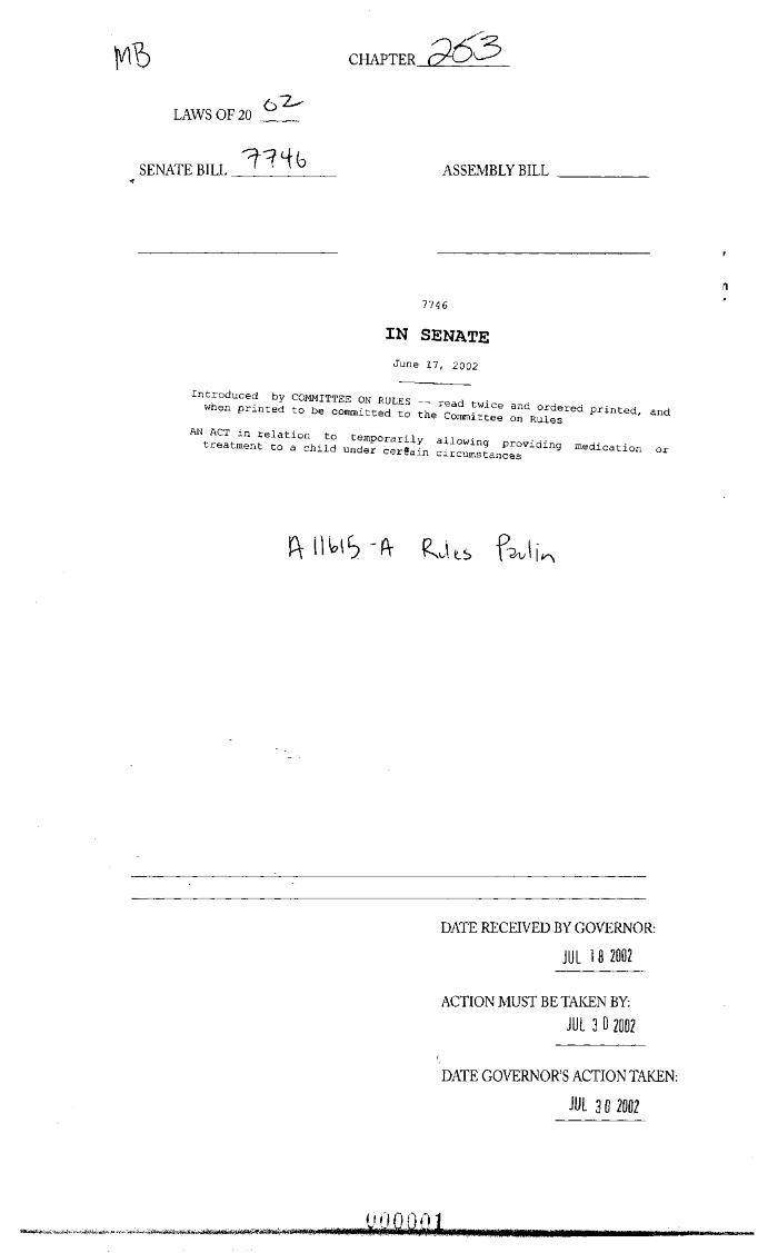 NYS Bill and Veto Jackets: 2002, Chapter 253