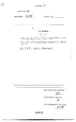 NYS Bill and Veto Jackets: 2002, Chapter 111
