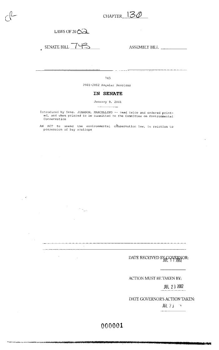 NYS Bill and Veto Jackets: 2002, Chapter 130