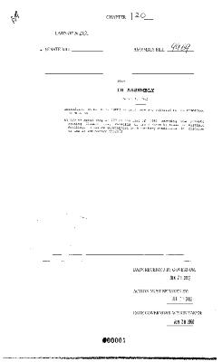 NYS Bill and Veto Jackets: 2002, Chapter 120