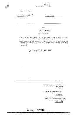 NYS Bill and Veto Jackets: 2002, Chapter 233