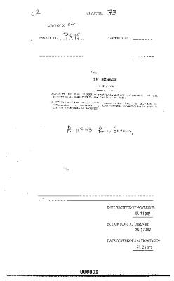 NYS Bill and Veto Jackets: 2002, Chapter 173