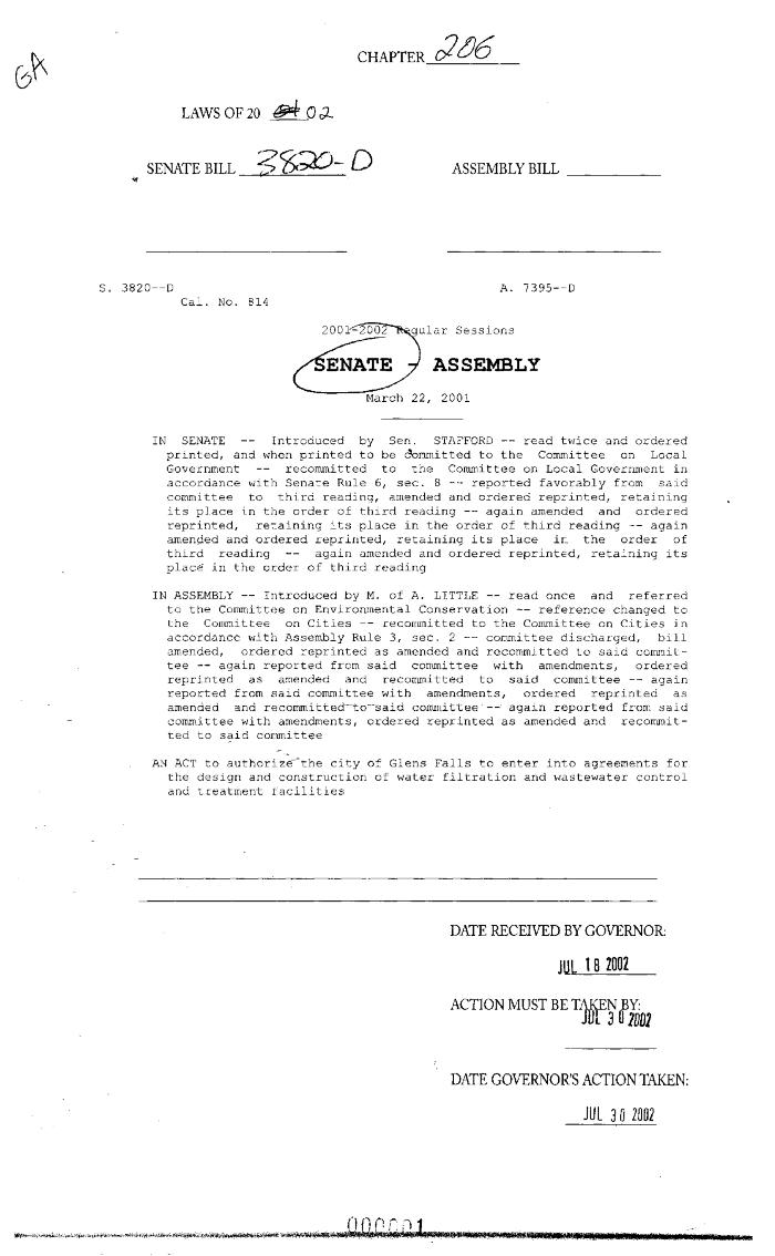 NYS Bill and Veto Jackets: 2002, Chapter 206
