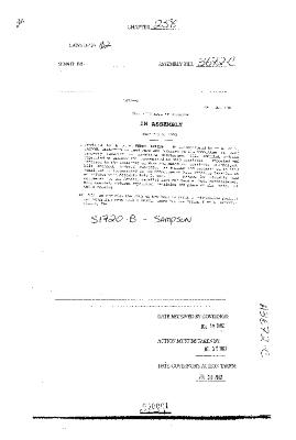 NYS Bill and Veto Jackets: 2002, Chapter 258