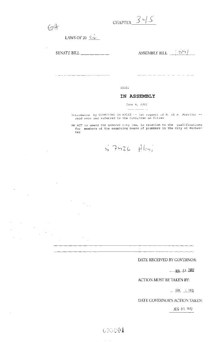 NYS Bill and Veto Jackets: 2002, Chapter 345