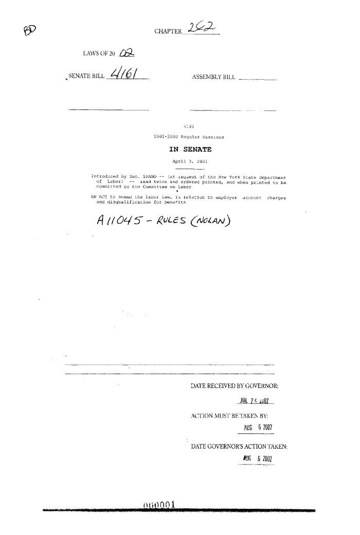 NYS Bill and Veto Jackets: 2002, Chapter 282