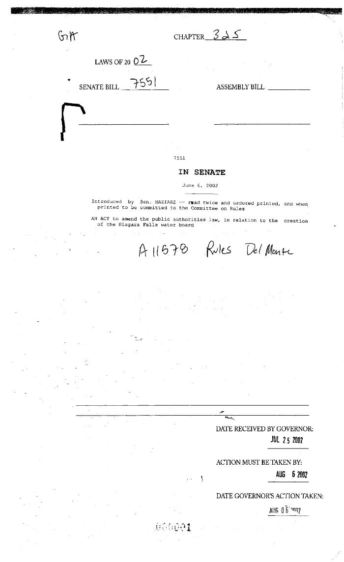 NYS Bill and Veto Jackets: 2002, Chapter 325