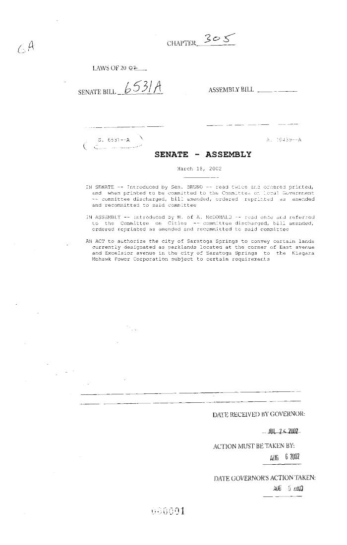 NYS Bill and Veto Jackets: 2002, Chapter 305