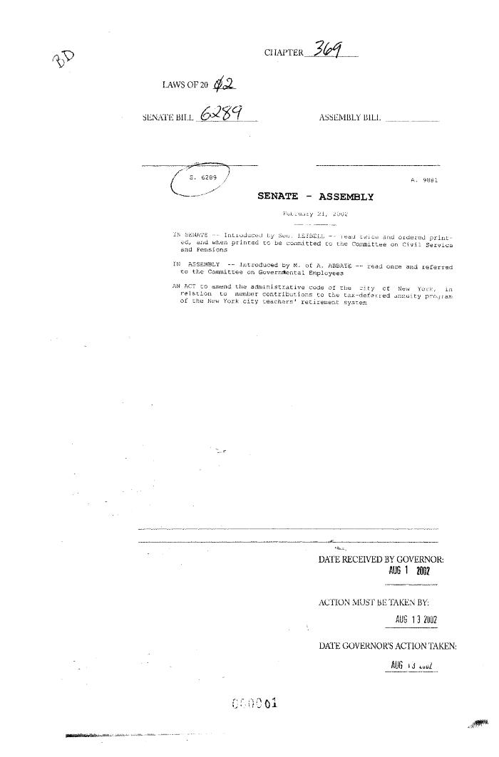 NYS Bill and Veto Jackets: 2002, Chapter 369