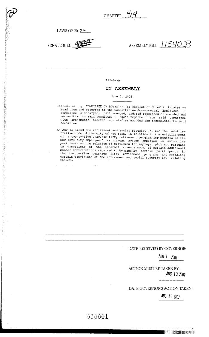 NYS Bill and Veto Jackets: 2002, Chapter 414