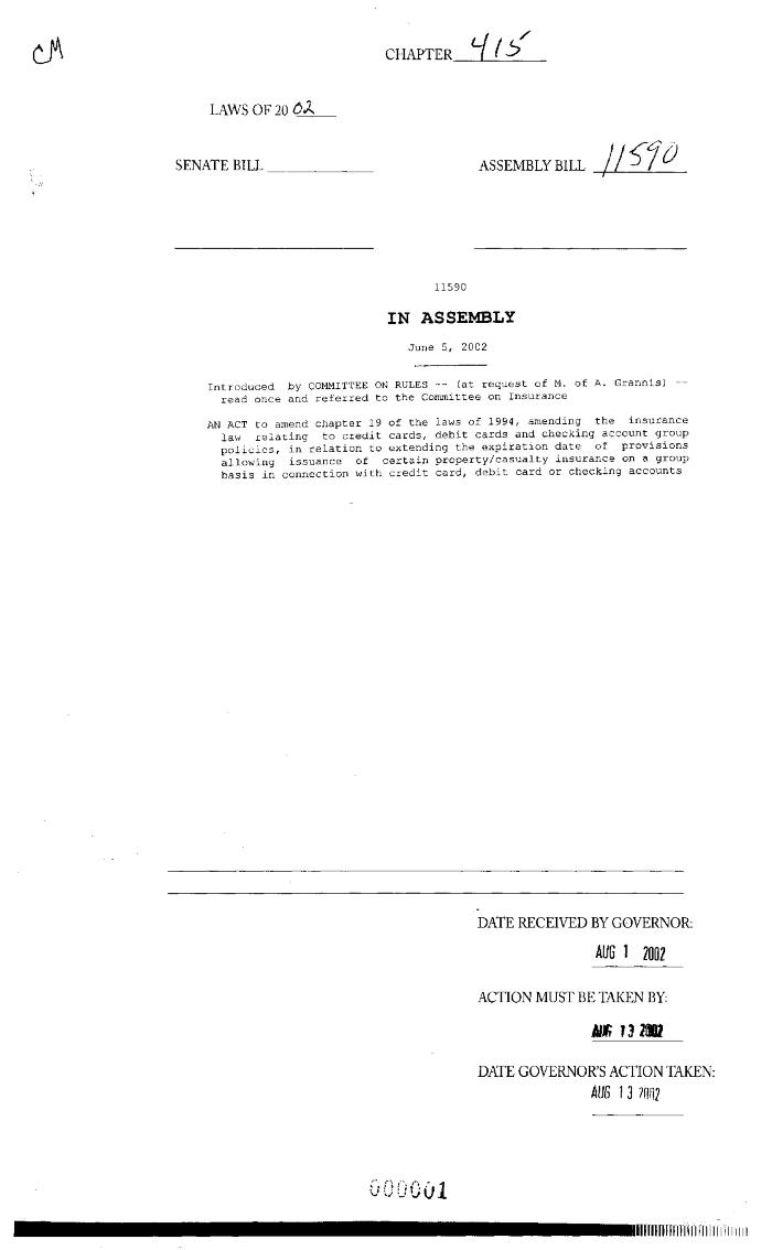 NYS Bill and Veto Jackets: 2002, Chapter 415