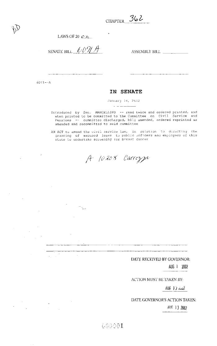 NYS Bill and Veto Jackets: 2002, Chapter 362