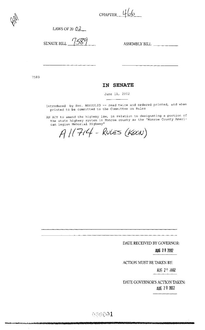 NYS Bill and Veto Jackets: 2002, Chapter 466