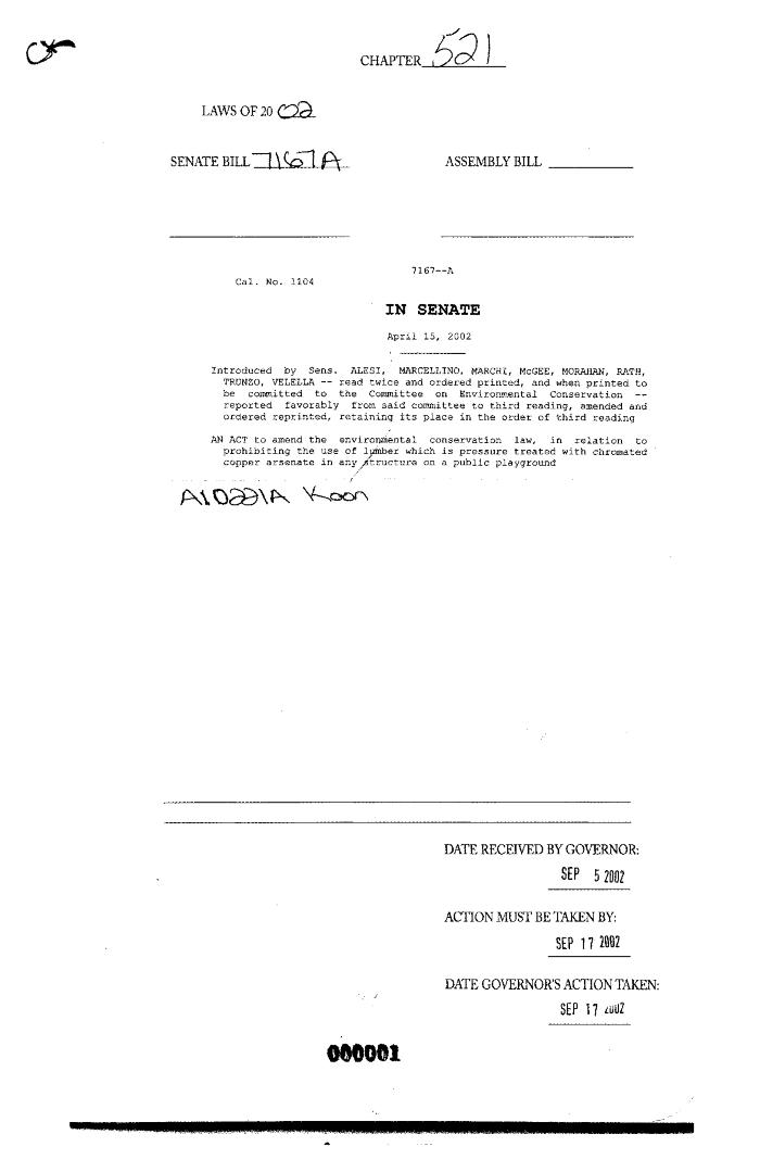 NYS Bill and Veto Jackets: 2002, Chapter 521