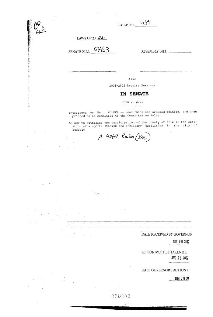 NYS Bill and Veto Jackets: 2002, Chapter 439