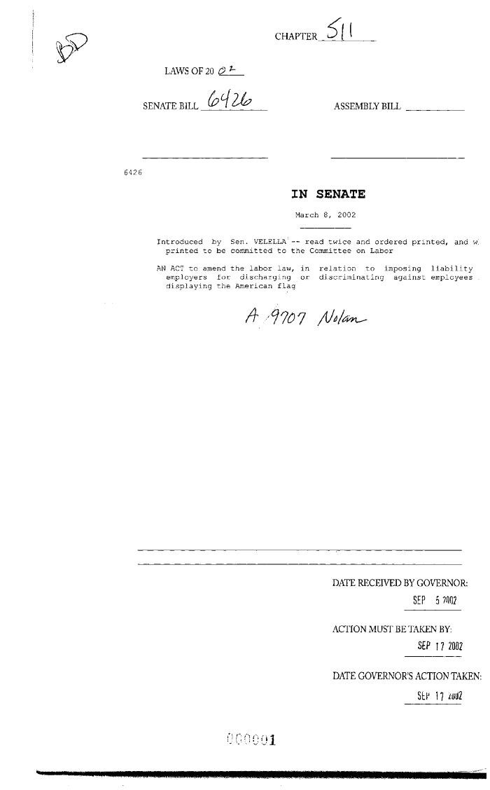 NYS Bill and Veto Jackets: 2002, Chapter 511