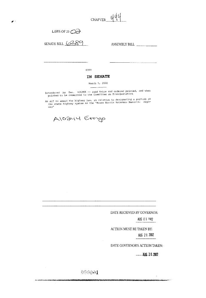 NYS Bill and Veto Jackets: 2002, Chapter 444