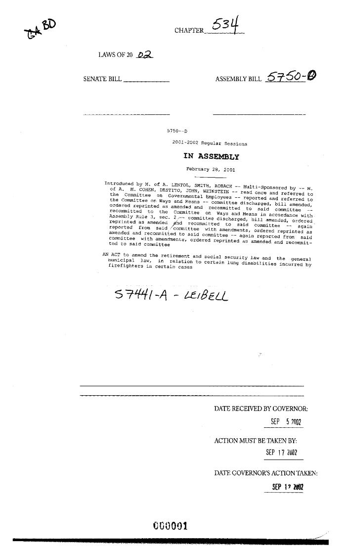 NYS Bill and Veto Jackets: 2002, Chapter 534