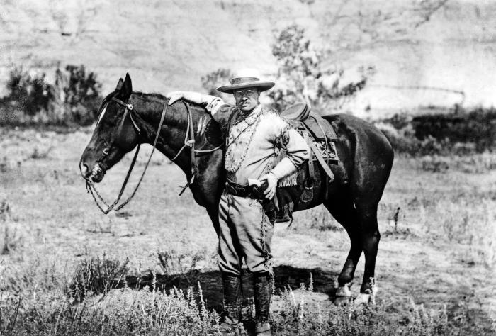 Theodore Roosevelt in cowboy dress