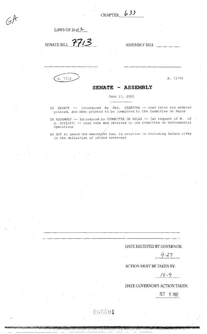 NYS Bill and Veto Jackets: 2002, Chapter 633