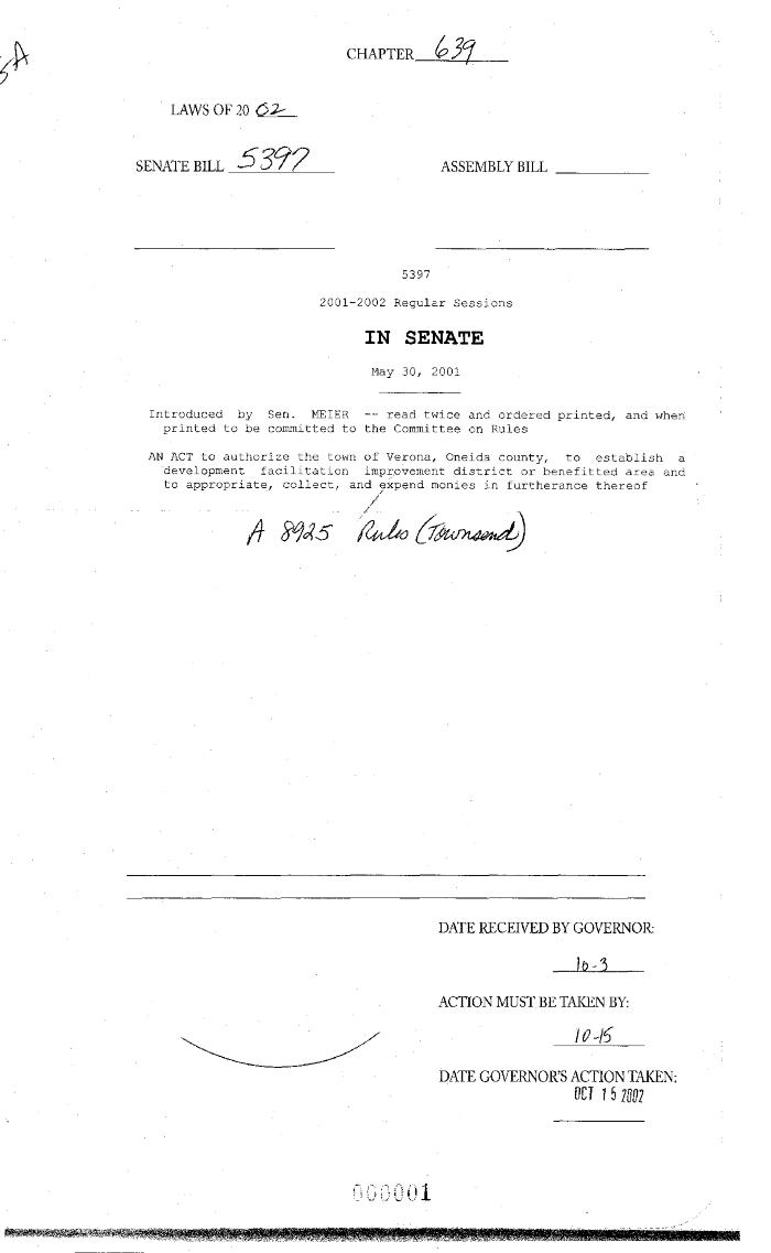 NYS Bill and Veto Jackets: 2002, Chapter 639