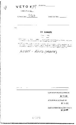 NYS Bill and Veto Jackets: 2002, Veto 39
