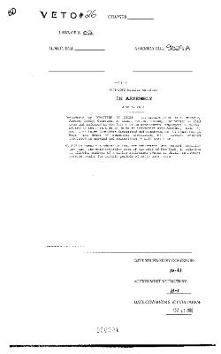 NYS Bill and Veto Jackets: 2002, Veto 26