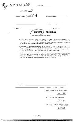 NYS Bill and Veto Jackets: 2002, Veto 30