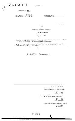 NYS Bill and Veto Jackets: 2002, Veto 18