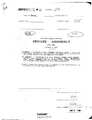 NYS Bill and Veto Jackets: 2001, Chapter 119