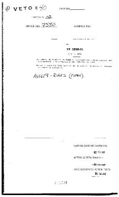 NYS Bill and Veto Jackets: 2002, Veto 40