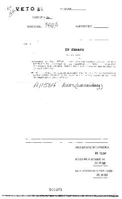 NYS Bill and Veto Jackets: 2002, Veto 6