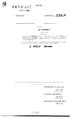 NYS Bill and Veto Jackets: 2002, Veto 45