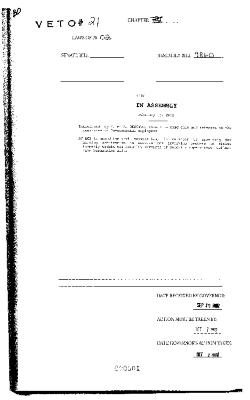 NYS Bill and Veto Jackets: 2002, Veto 21