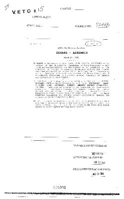 NYS Bill and Veto Jackets: 2002, Veto 15