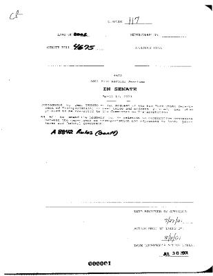 NYS Bill and Veto Jackets: 2001, Chapter 117