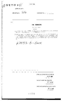 NYS Bill and Veto Jackets: 2002, Veto 41