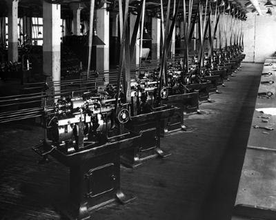 Factory. Remington machines.