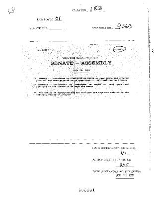 NYS Bill and Veto Jackets: 2001, Chapter 183