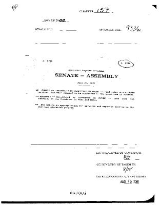 NYS Bill and Veto Jackets: 2001, Chapter 157
