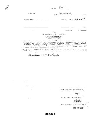 NYS Bill and Veto Jackets: 2001, Chapter 205