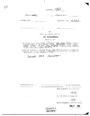 NYS Bill and Veto Jackets: 2001, Chapter 132