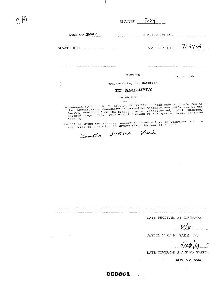 NYS Bill and Veto Jackets: 2001, Chapter 204