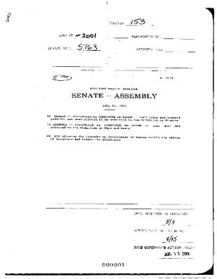 NYS Bill and Veto Jackets: 2001, Chapter 153